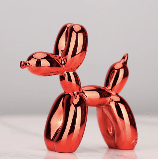 Electroplated Balloon Dog Sculpture - Modern Home Decor Accent-Orizon Depot