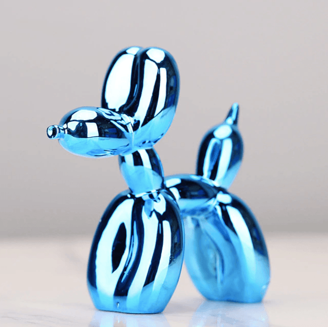 Electroplated Balloon Dog Sculpture - Modern Home Decor Accent-Orizon Depot