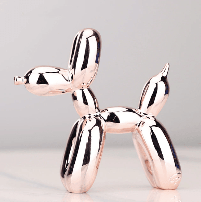 Electroplated Balloon Dog Sculpture - Modern Home Decor Accent-Orizon Depot
