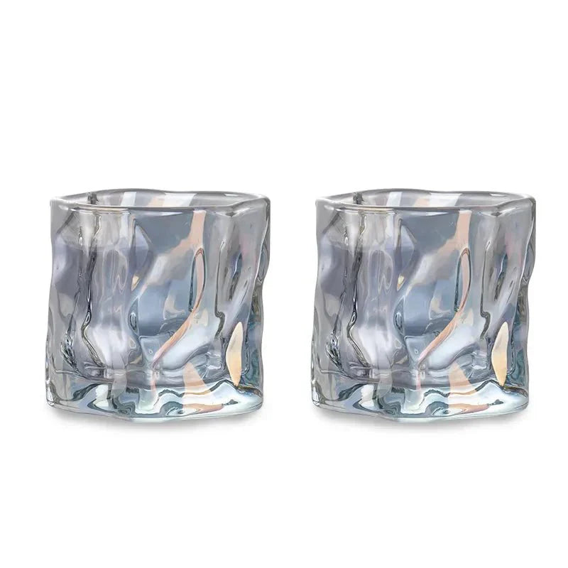 Elegant Glacier Ripple Whisky Glass - Perfect for Any Occasion-Orizon Depot