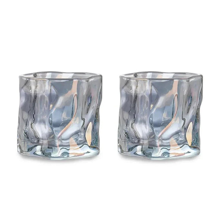 Elegant Glacier Ripple Whisky Glass - Perfect for Any Occasion-Orizon Depot