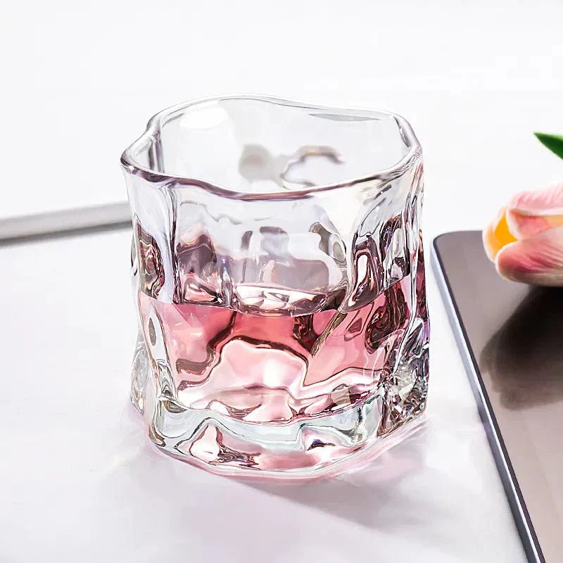 Elegant Glacier Ripple Whisky Glass - Perfect for Any Occasion-Orizon Depot
