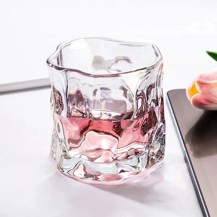 Elegant Glacier Ripple Whisky Glass - Perfect for Any Occasion-Orizon Depot
