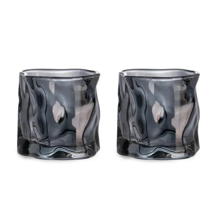Elegant Glacier Ripple Whisky Glass - Perfect for Any Occasion-Orizon Depot