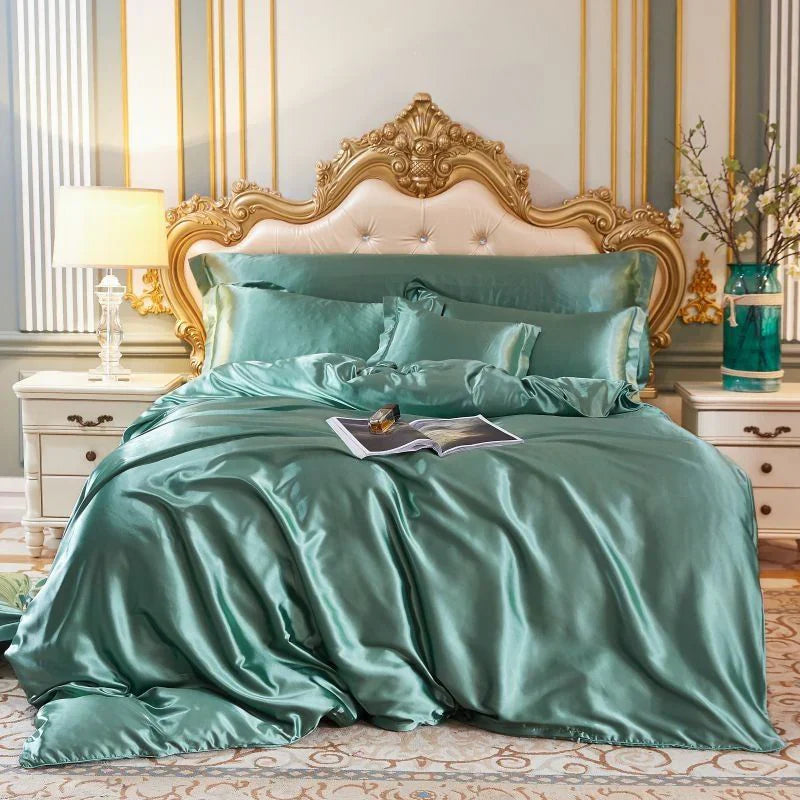 Elegant Satin Silk Bedding Set - Luxurious Comfort for Every Night-Orizon Depot
