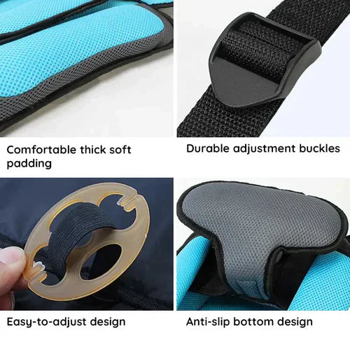 Portable Foldable Child Car Booster Seat for Travel Safety-Orizon Depot