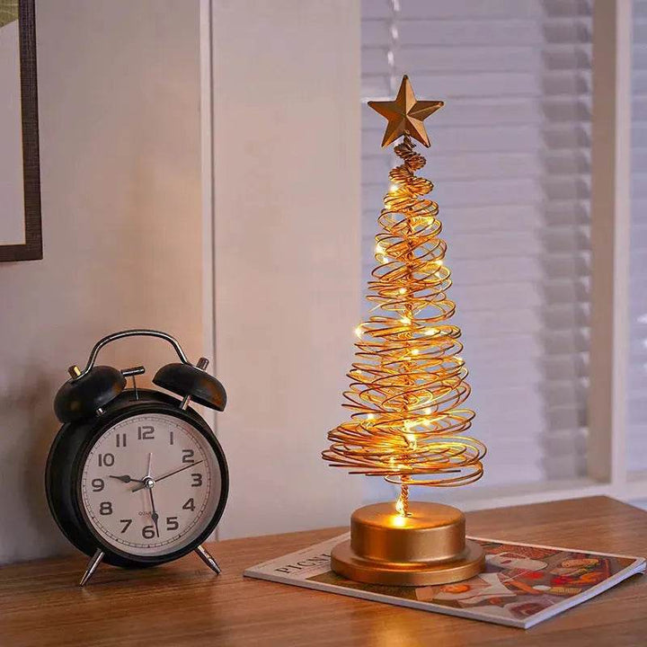 Spiral LED Light Christmas Tree Decoration Night Light Ornaments-Orizon Depot