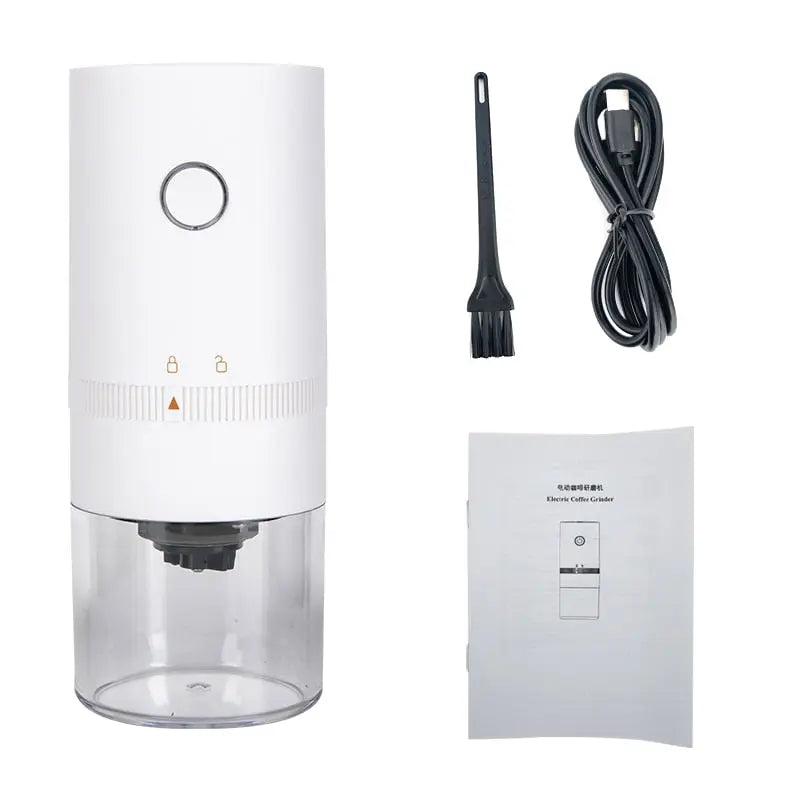 Electric Coffee Grinder | Adjustable Grind Settings | USB Rechargeable