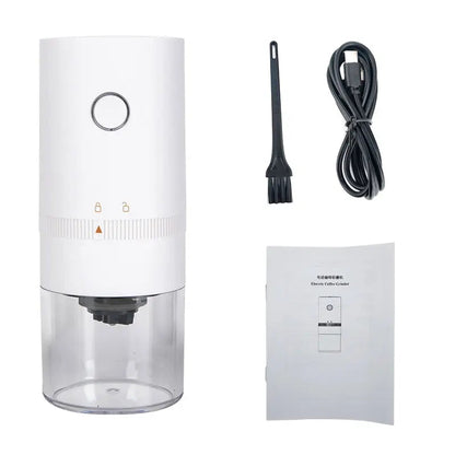 Electric Coffee Grinder | Adjustable Grind Settings | USB Rechargeable