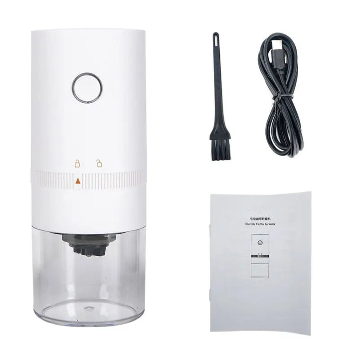 Electric Coffee Grinder | Adjustable Grind Settings | USB Rechargeable