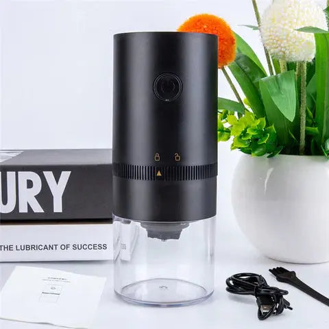Electric Coffee Grinder | Adjustable Grind Settings | USB Rechargeable