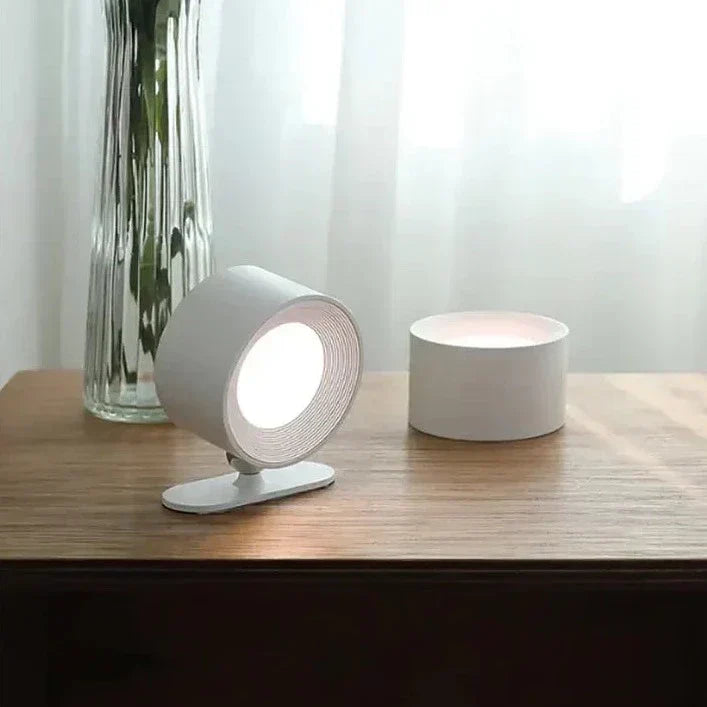 Wireless Wall Lamp - 360° Rotation, Dimmable, Rechargeable Light-Orizon Depot