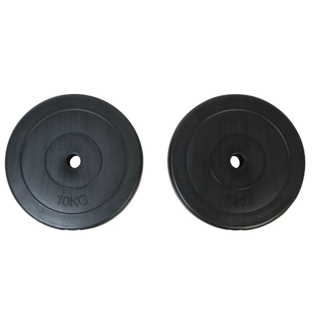 2 Weight Plates - 10 kg Each for Strength Training-Orizon Depot