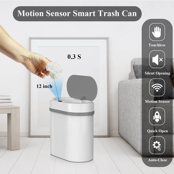 Smart Motion Trash Bin for Effortless Waste Management-Orizon Depot