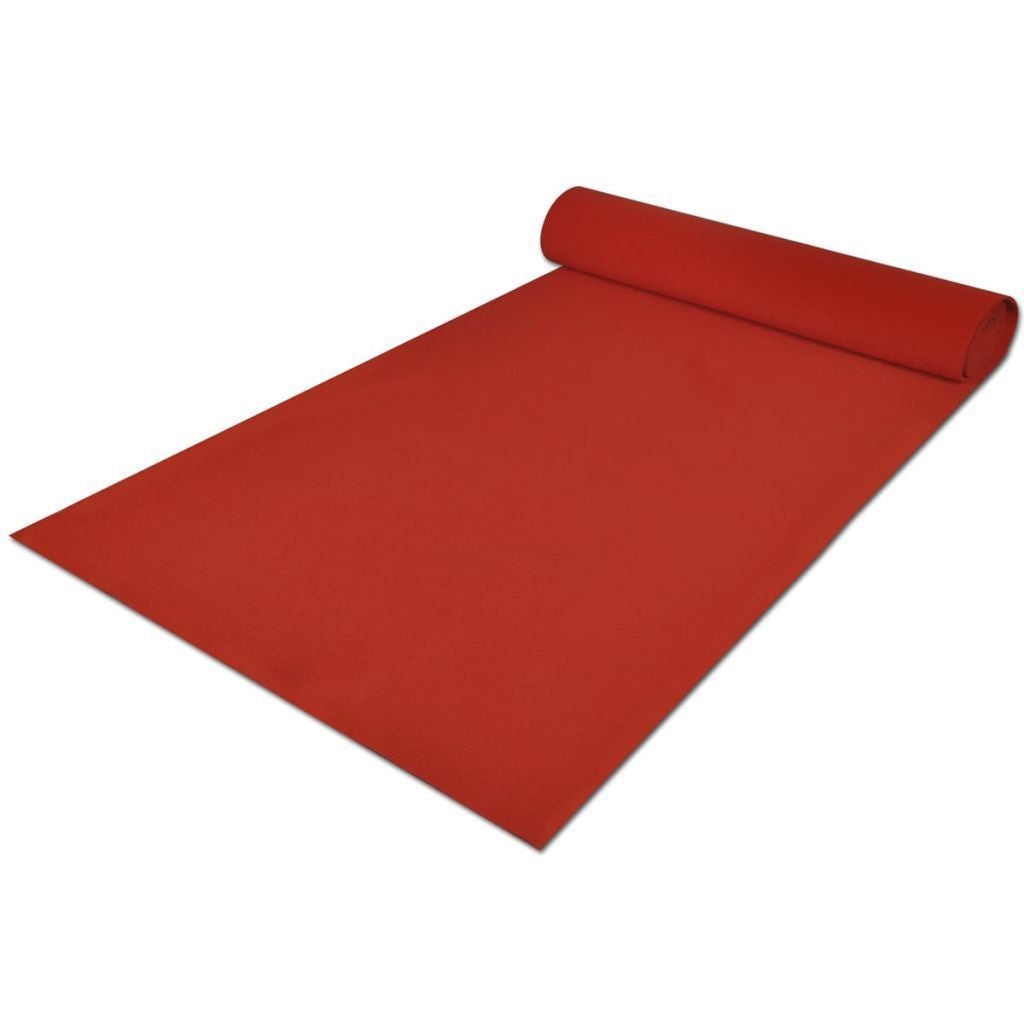 Extra Heavy Red Carpet Roll 1 x 5 m - 400 g/m2-Orizon Depot