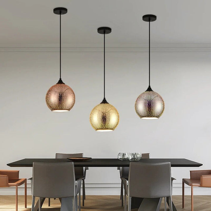 Perforated Glass Ceiling Light Fixture for Modern Interiors-Orizon Depot