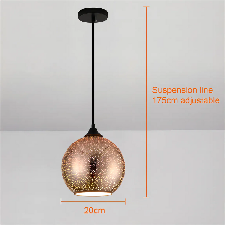 Perforated Glass Ceiling Light Fixture for Modern Interiors-Orizon Depot