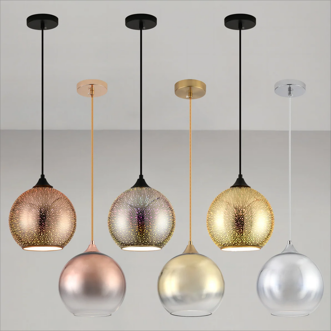 Perforated Glass Ceiling Light Fixture for Modern Interiors-Orizon Depot