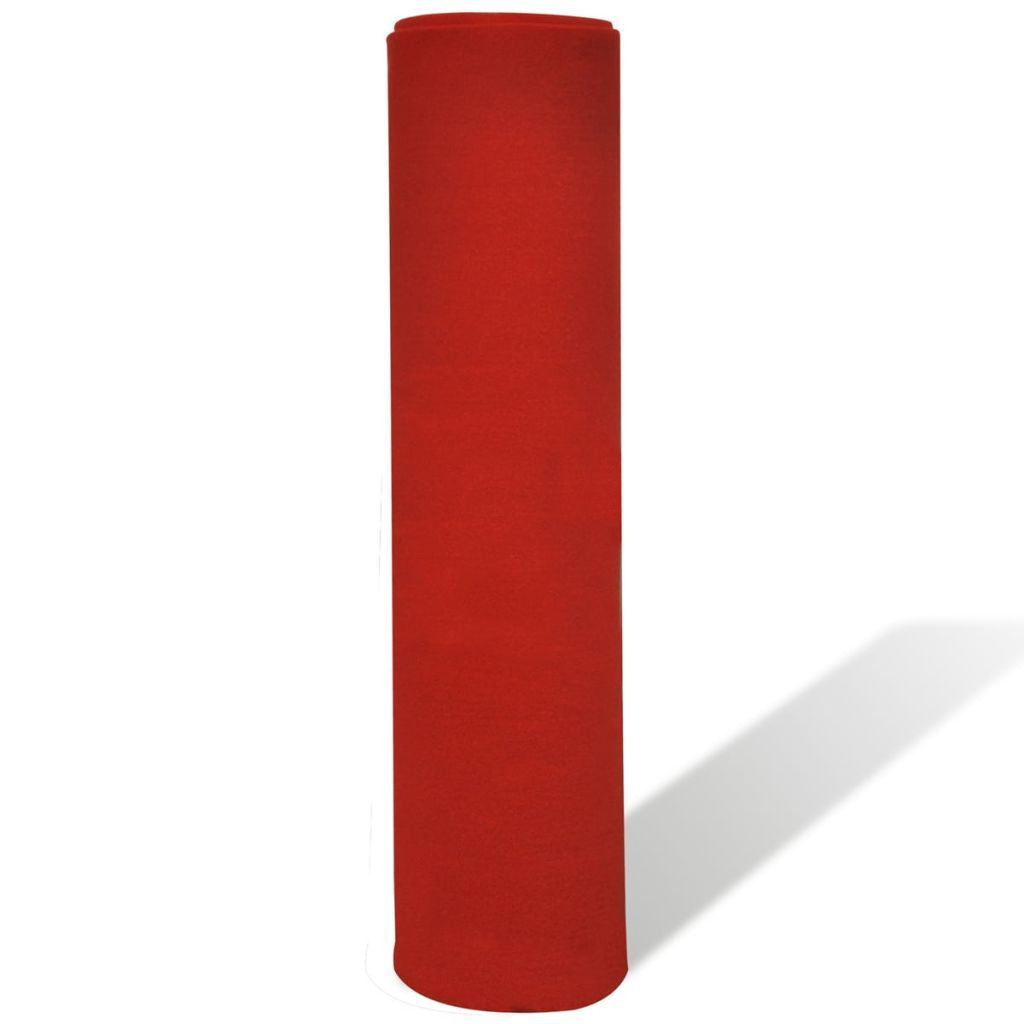 Extra Heavy Red Carpet Roll 1 x 5 m - 400 g/m2-Orizon Depot