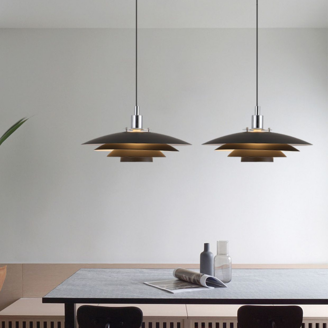 Metal Layer Pendant Lamp Contemporary Lighting Fixture-Orizon Depot