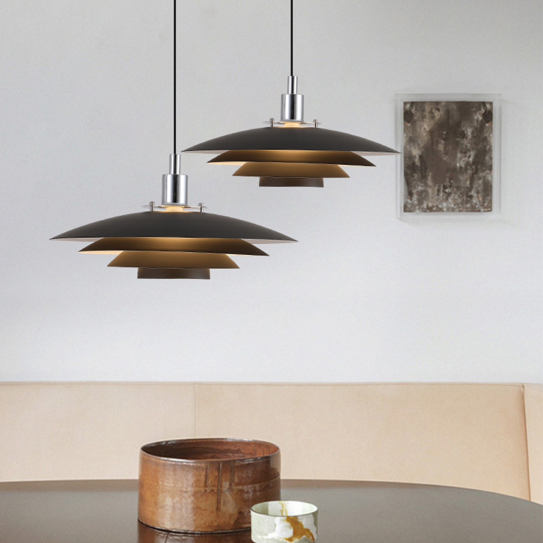Metal Layer Pendant Lamp Contemporary Lighting Fixture-Orizon Depot