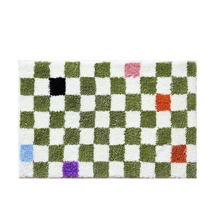 Fluffy Chessboard Area Rug for Cozy Home Decor-Orizon Depot