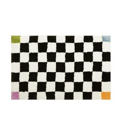 Fluffy Chessboard Area Rug for Cozy Home Decor-Orizon Depot