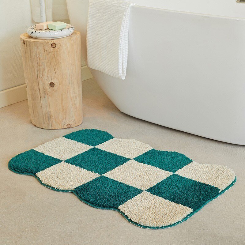 Fluffy Chessboard Area Rug for Cozy Home Decor-Orizon Depot