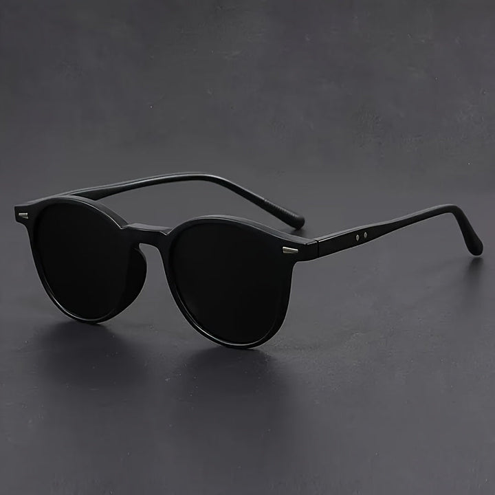 Retro Round Tortoiseshell Men's Sunglasses with Lightweight Frame-Orizon Depot