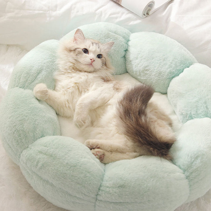 Cozy Deep Sleep Flower Shape Cat Bed for Ultimate Comfort-Orizon Depot