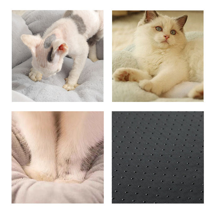 Cozy Deep Sleep Flower Shape Cat Bed for Ultimate Comfort-Orizon Depot