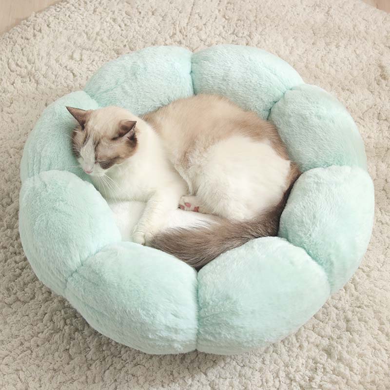 Cozy Deep Sleep Flower Shape Cat Bed for Ultimate Comfort-Orizon Depot