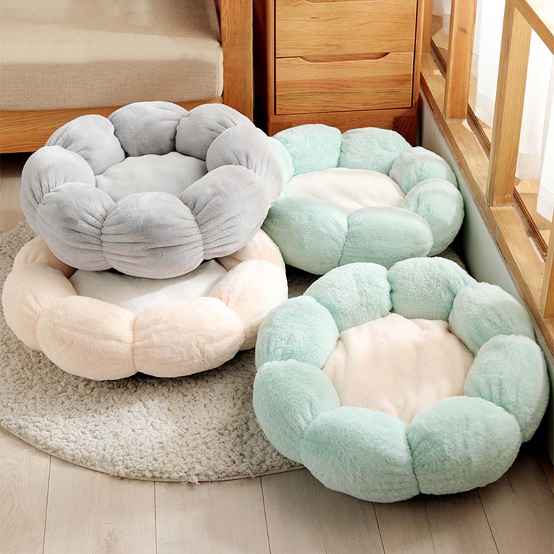 Cozy Deep Sleep Flower Shape Cat Bed for Ultimate Comfort-Orizon Depot