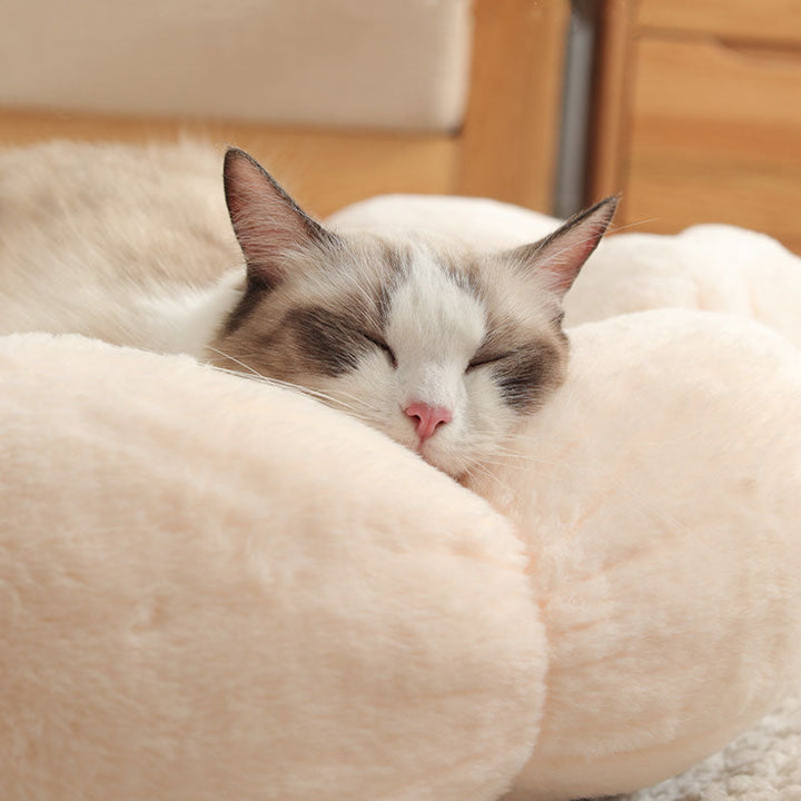Cozy Deep Sleep Flower Shape Cat Bed for Ultimate Comfort-Orizon Depot