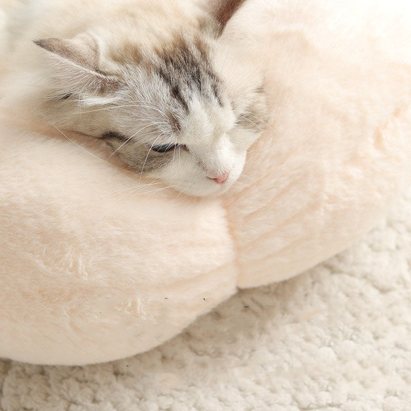 Cozy Deep Sleep Flower Shape Cat Bed for Ultimate Comfort-Orizon Depot