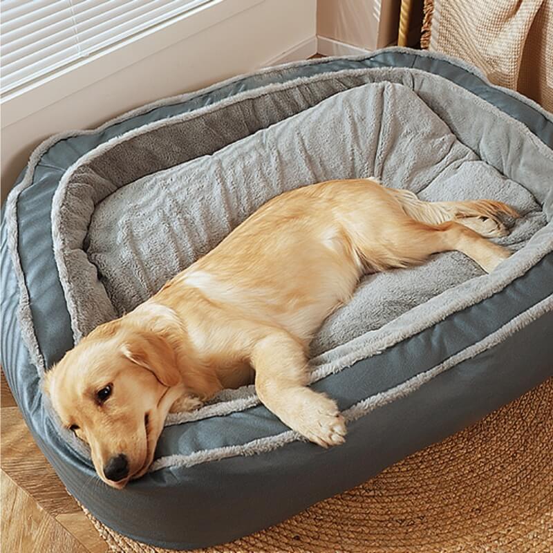 Large Warm Orthopedic Dog Bed for Deep Sleep - Cozy Blanket-Orizon Depot