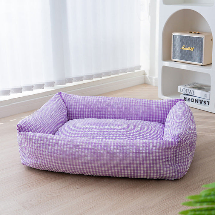 Washable Rectangular Dog Bed | Breathable Pet Bed for Comfort-Orizon Depot