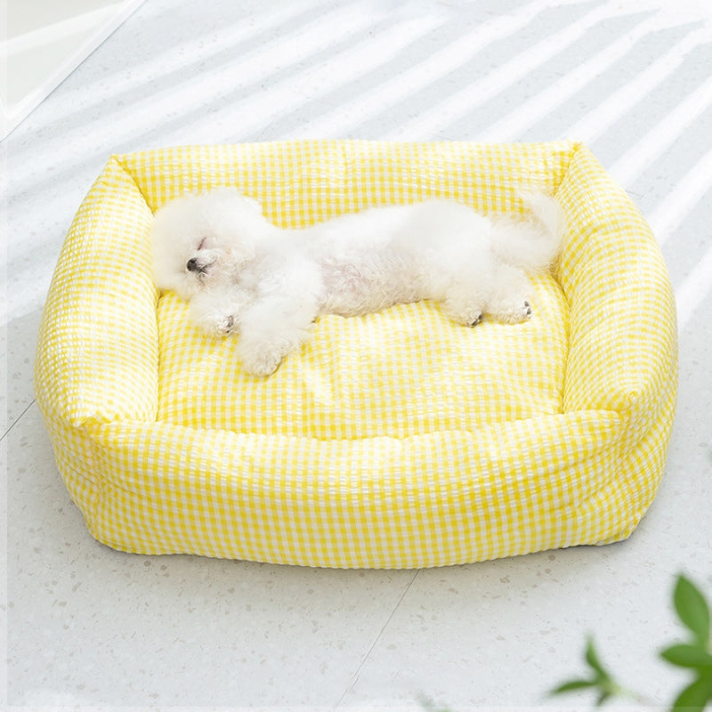 Washable Rectangular Dog Bed | Breathable Pet Bed for Comfort-Orizon Depot
