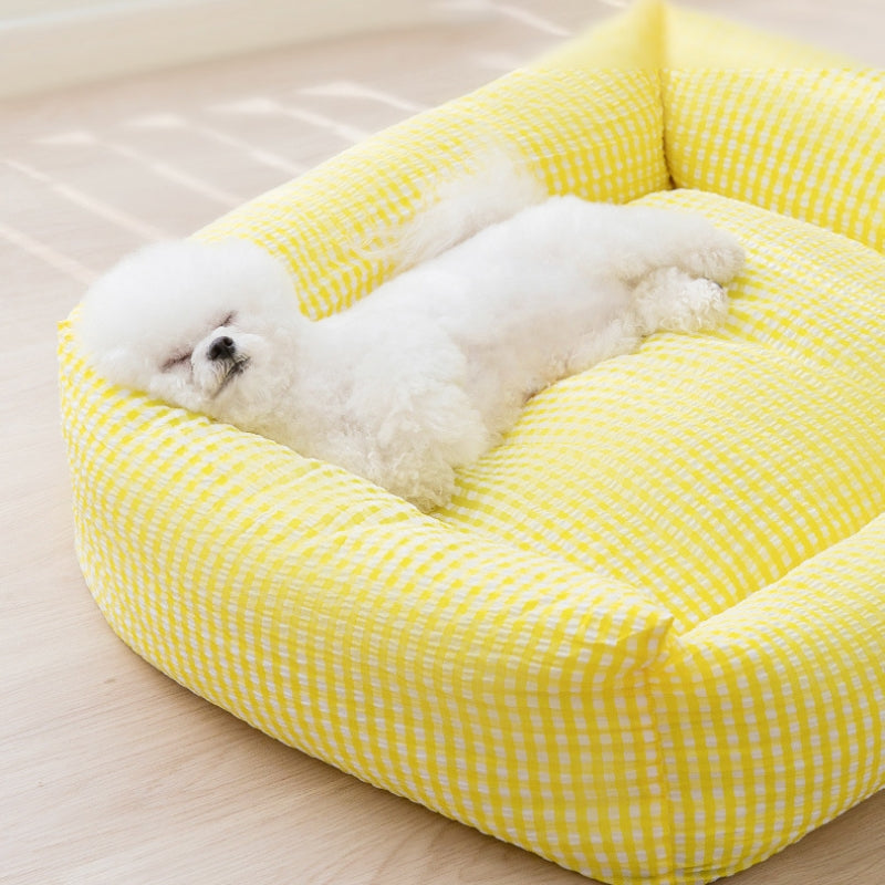 Washable Rectangular Dog Bed | Breathable Pet Bed for Comfort-Orizon Depot