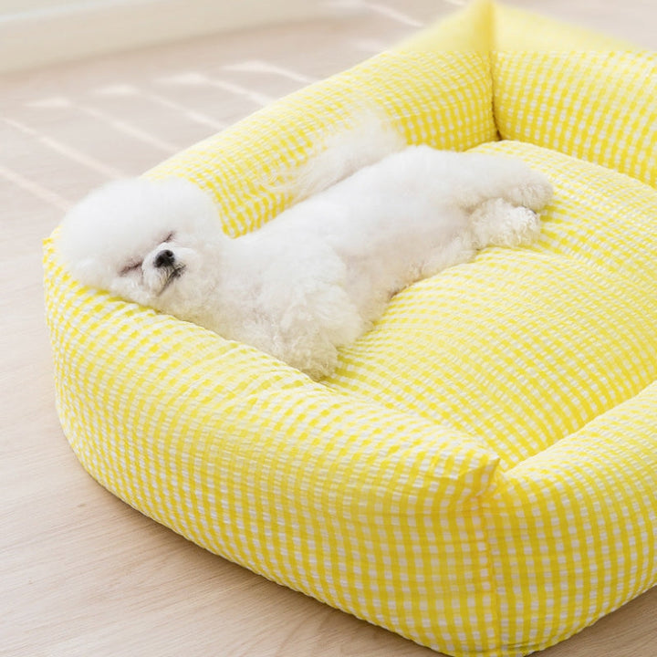 Washable Rectangular Dog Bed | Breathable Pet Bed for Comfort-Orizon Depot