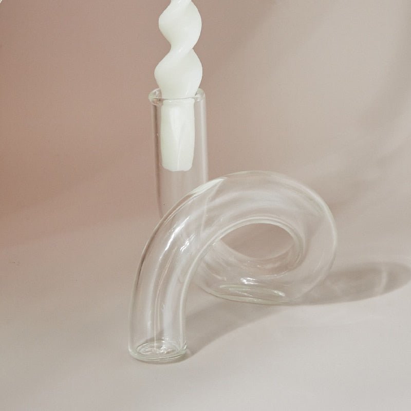 Elegant Glass Vase Candle Holder for Home Decor-Orizon Depot