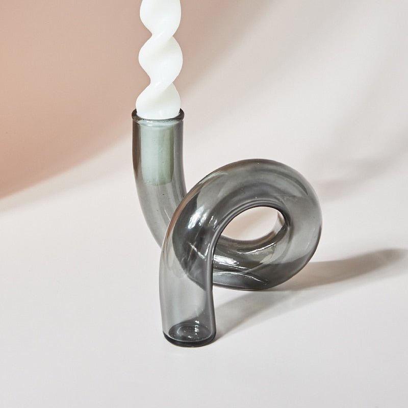 Elegant Glass Vase Candle Holder for Home Decor-Orizon Depot