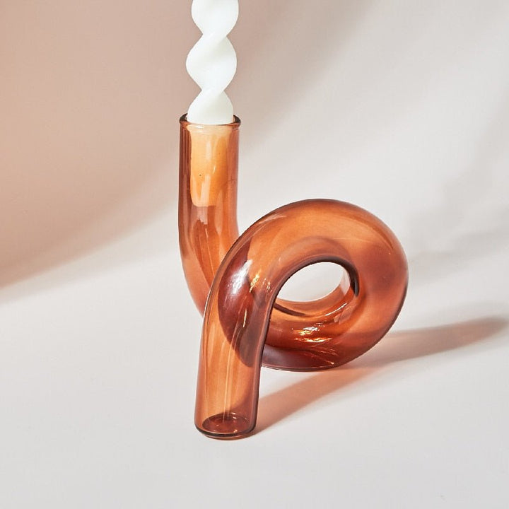Elegant Glass Vase Candle Holder for Home Decor-Orizon Depot