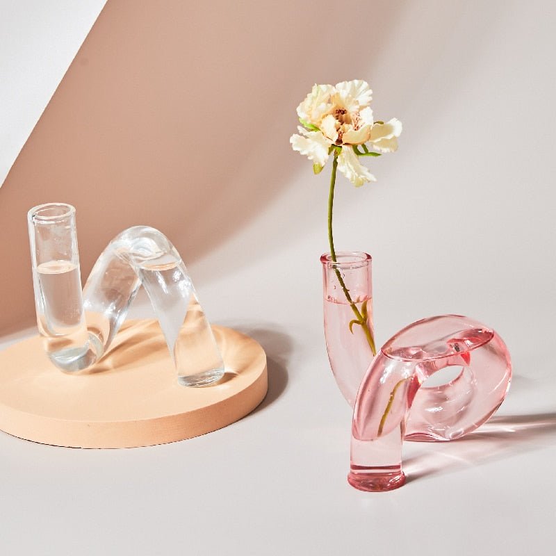 Elegant Glass Vase Candle Holder-Orizon Depot