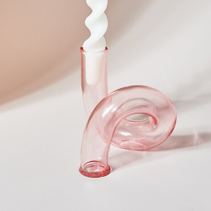 Elegant Glass Vase Candle Holder-Orizon Depot