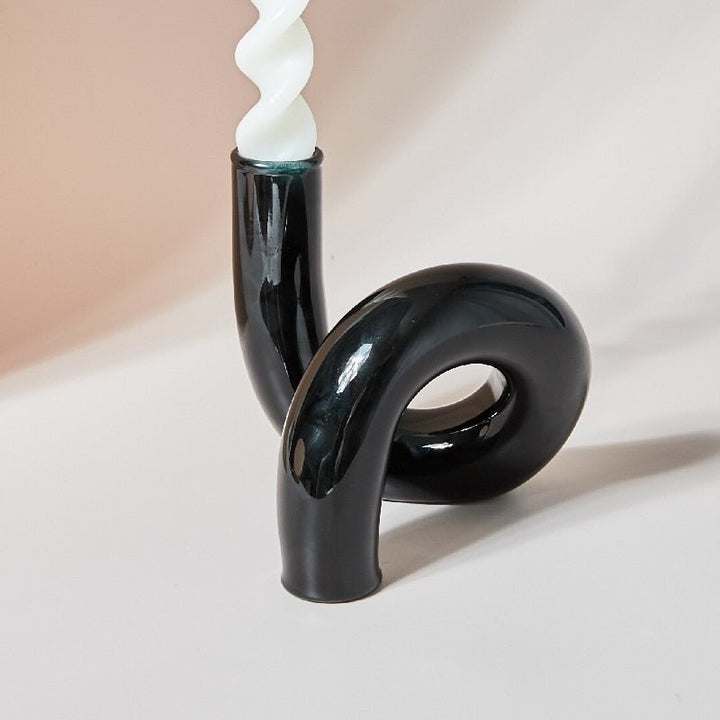 Elegant Glass Vase Candle Holder-Orizon Depot