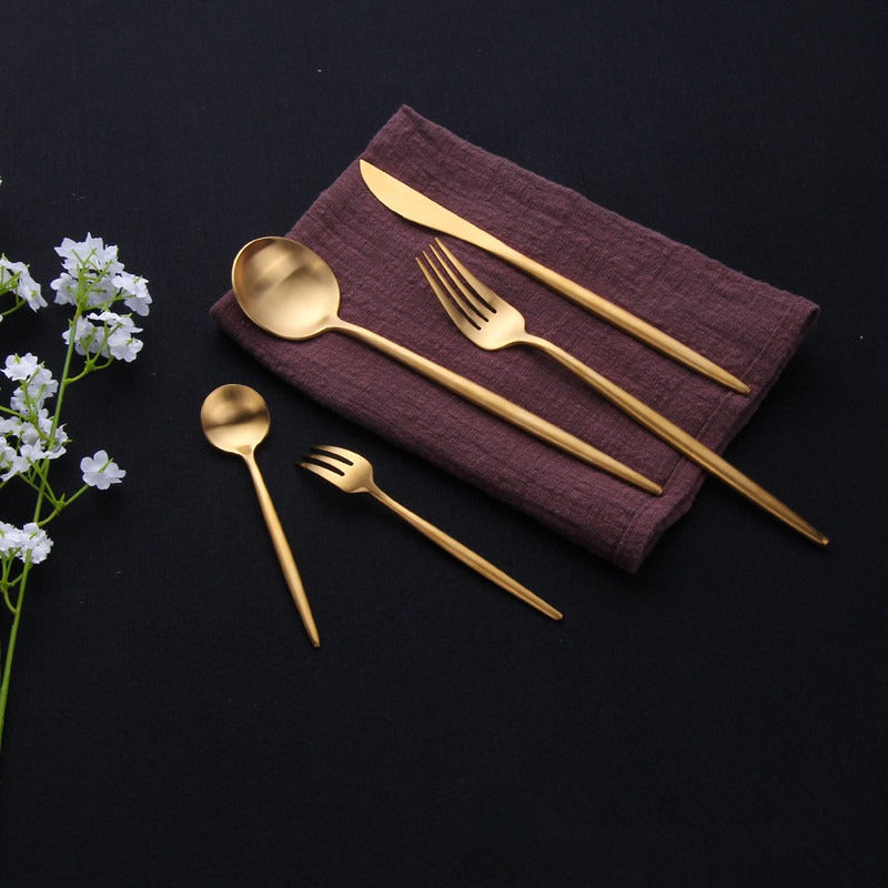 Modern Minimalist Stainless Steel Cutlery Set-Orizon Depot