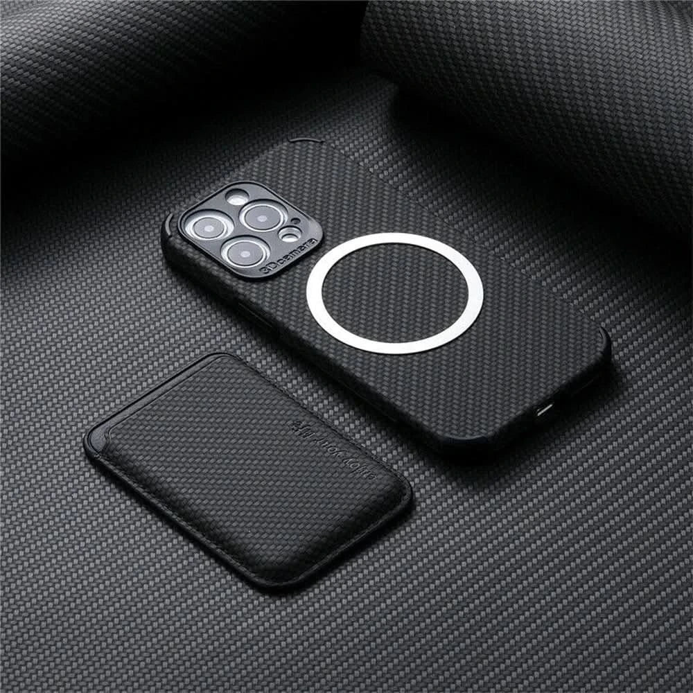 MagSafe Wallet Phone Case with Carbon Fiber Protection-Orizon Depot