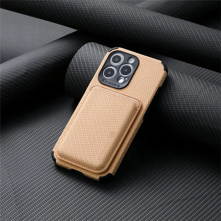 MagSafe Wallet Phone Case with Carbon Fiber Protection-Orizon Depot