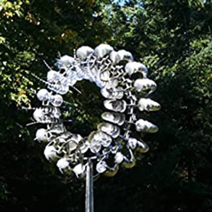 Unique Windmill Kinetic Metal Sculpture - Magical Home Decor-Orizon Depot